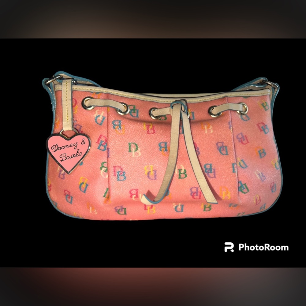 VINTAGE Y2K Women's DOONEY & BOURKE DB Monogram MINI Shoulder BAG